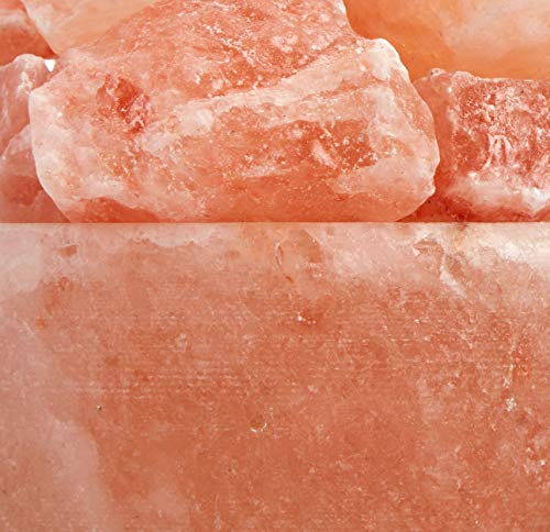 Himalayan Salt Lamp Bowl with Crystal Chunks by Spantik