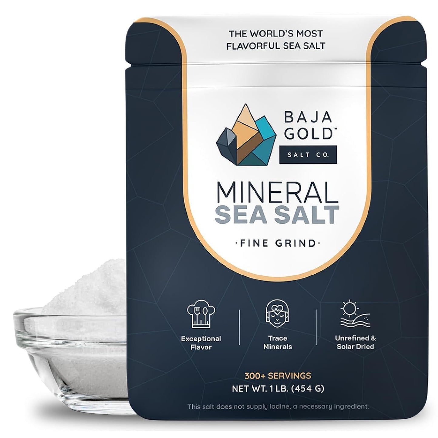 Baja Gold Mineral Sea Salt • Fine Grind