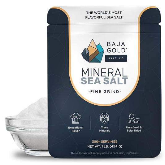 Baja Gold Mineral Sea Salt • Fine Grind