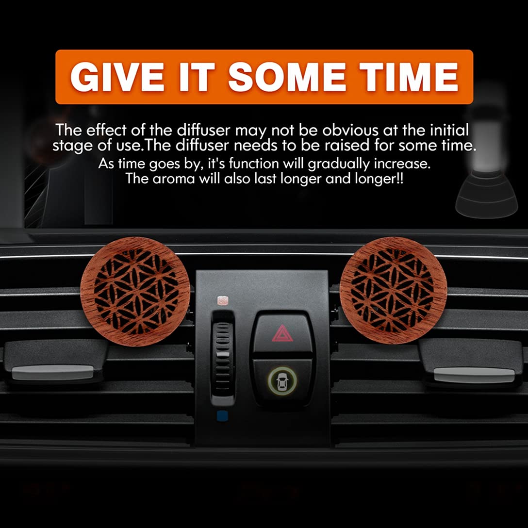 KILOSTEP Rosewood Essential Oil Car Diffusers