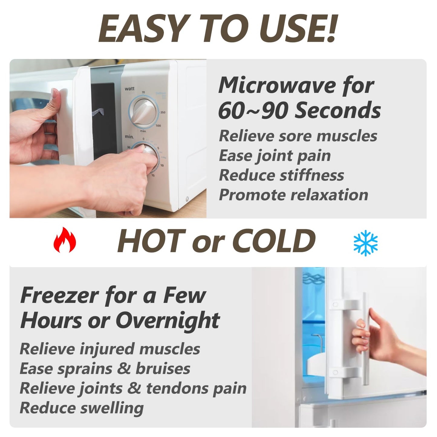 Microwavable Heating Pad Lavender Infused Therapy Pad by RelaxCoo