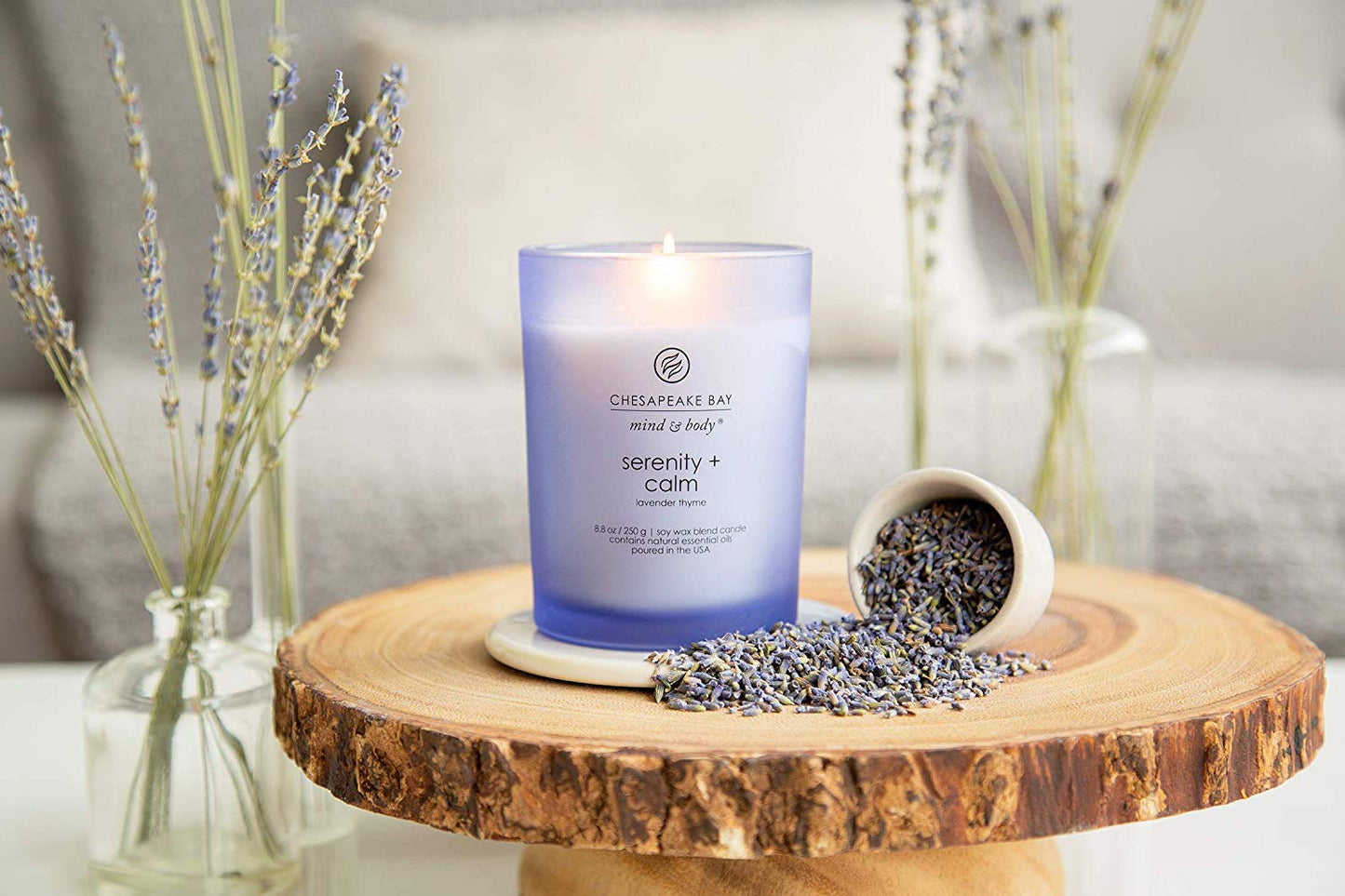Chesapeake Bay Serenity and Calm Candle in Lavender Thyme