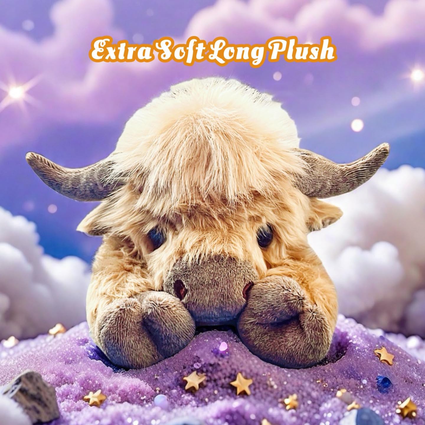 Highland Cow Weighted Plush Microwavable Heatable and Coolable Weighted Companion by Uoozii