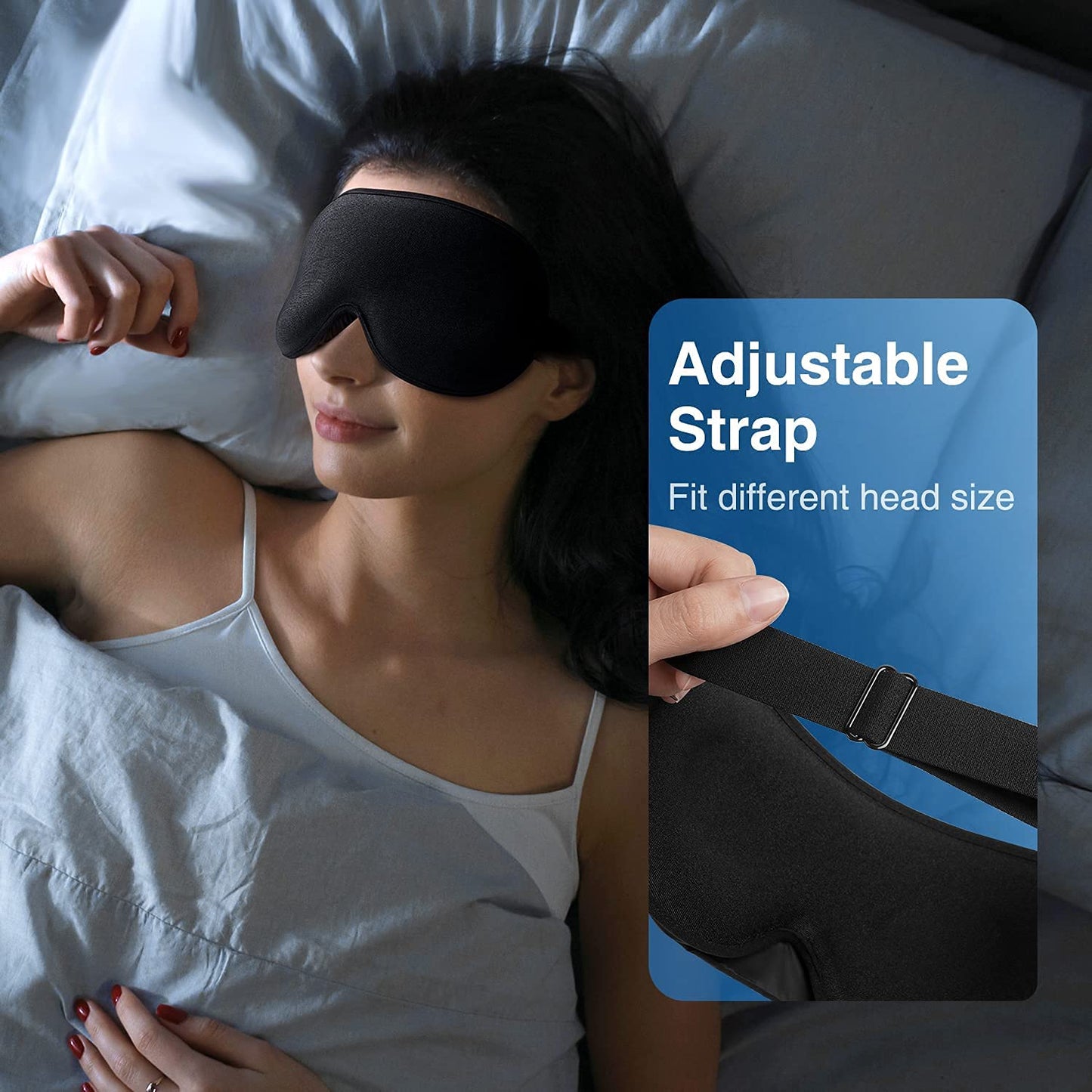 3D Light Blocking Eye Mask with Gentle Pressure by YFONG
