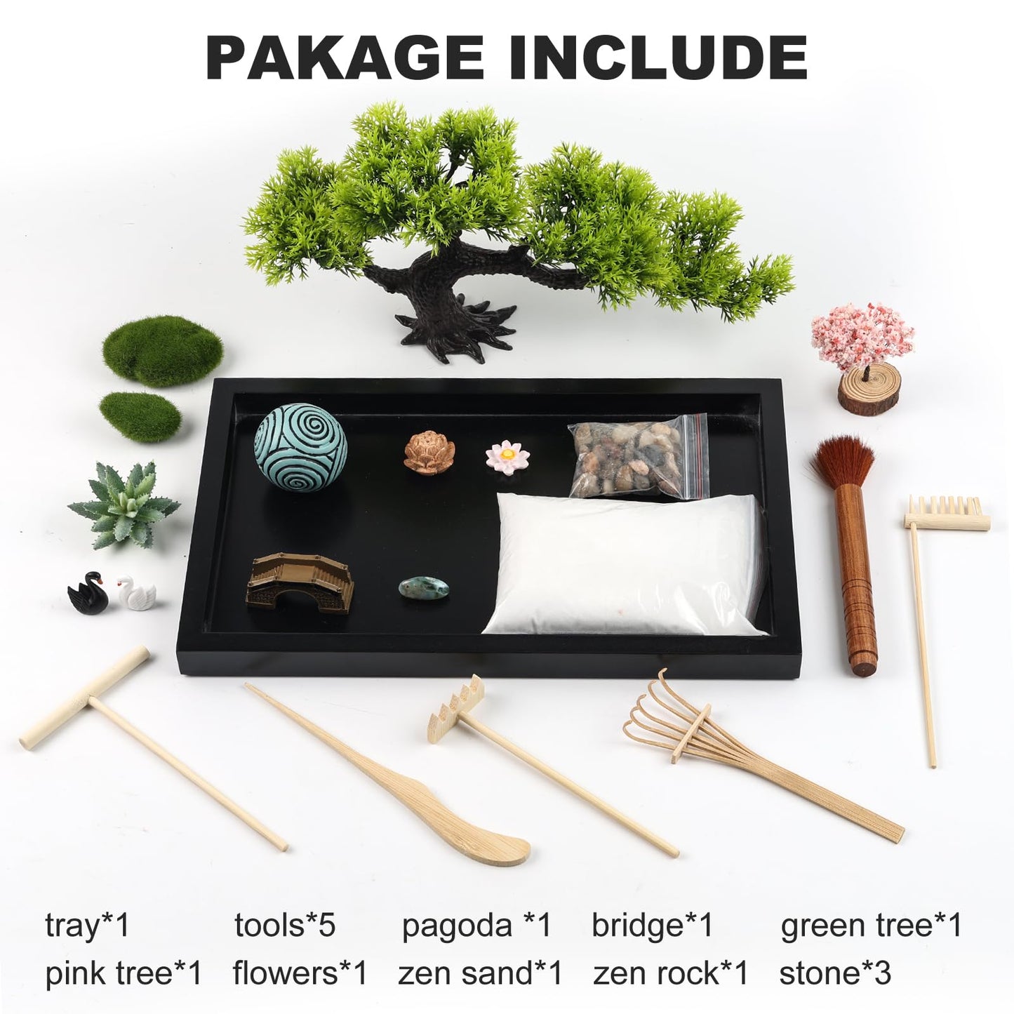 Zen Garden Kit for Desk by Thaibear