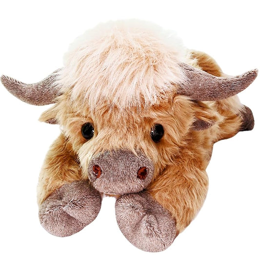 Highland Cow Weighted Plush Microwavable Heatable and Coolable Weighted Companion by Uoozii