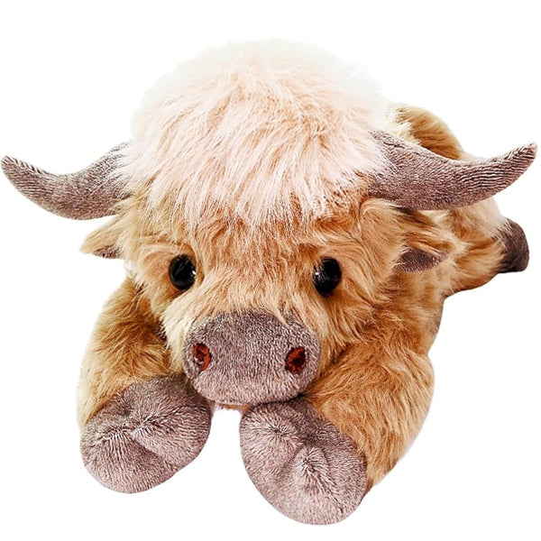 Highland Cow Weighted Plush Microwavable Heatable and Coolable Weighted Companion by Uoozii