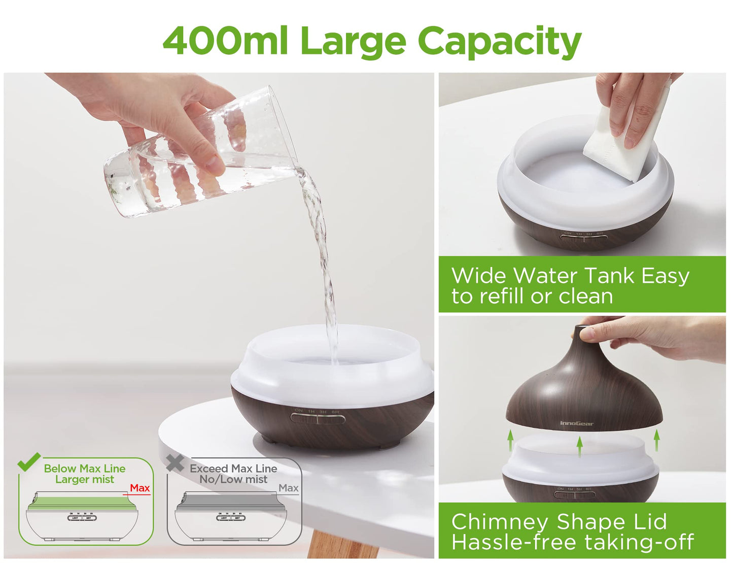 Aromatherapy Diffuser and Essential Oils Set by InnoGear