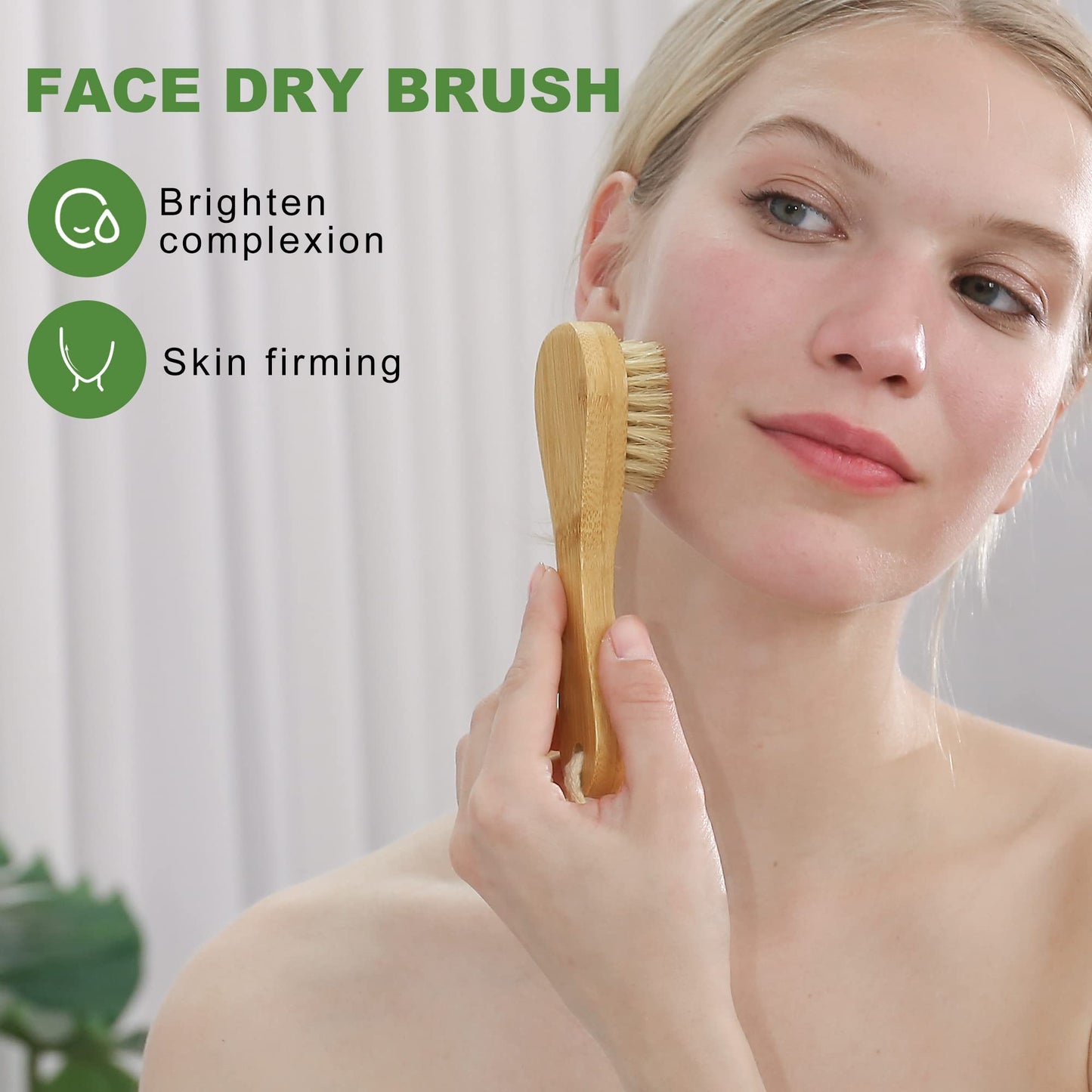 AIFEIVICO Natural Dry Brushing Body Brush Set