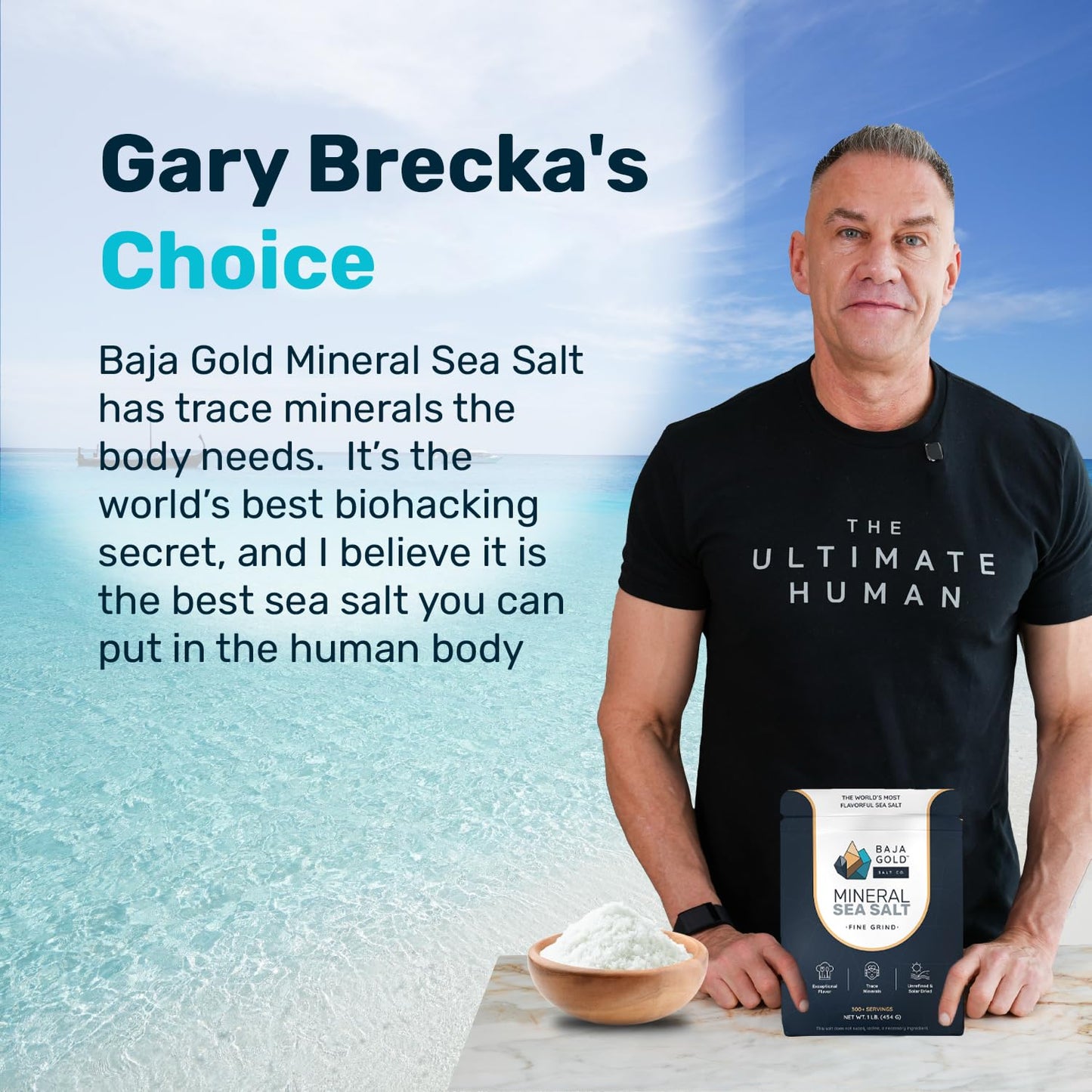 Baja Gold Mineral Sea Salt • Fine Grind