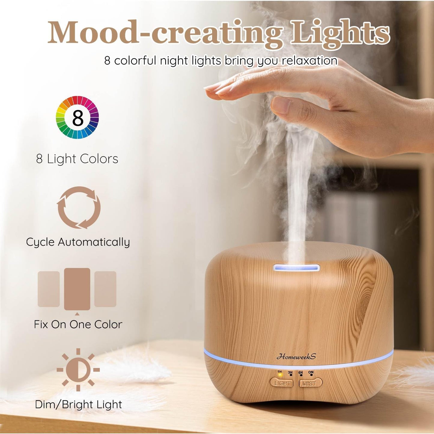 300ml Essential Oil Diffuser by Homeweeks