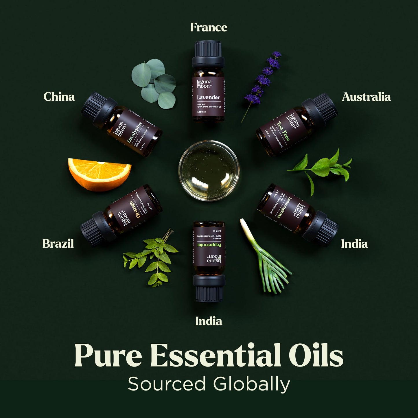 Lagunamoon Essential Oils Top Six Aroma Set