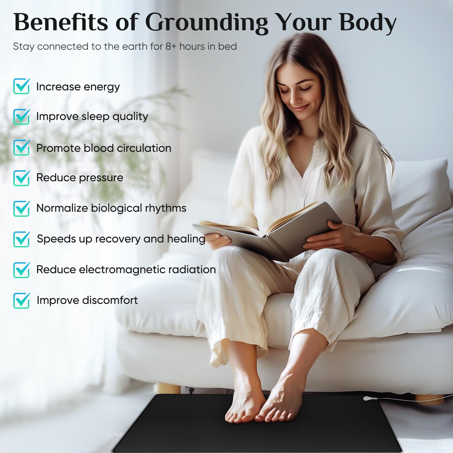 FENBAS Grounding Mat for Home and Office