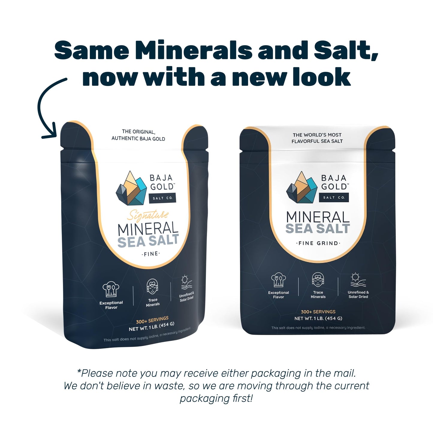 Baja Gold Mineral Sea Salt • Fine Grind