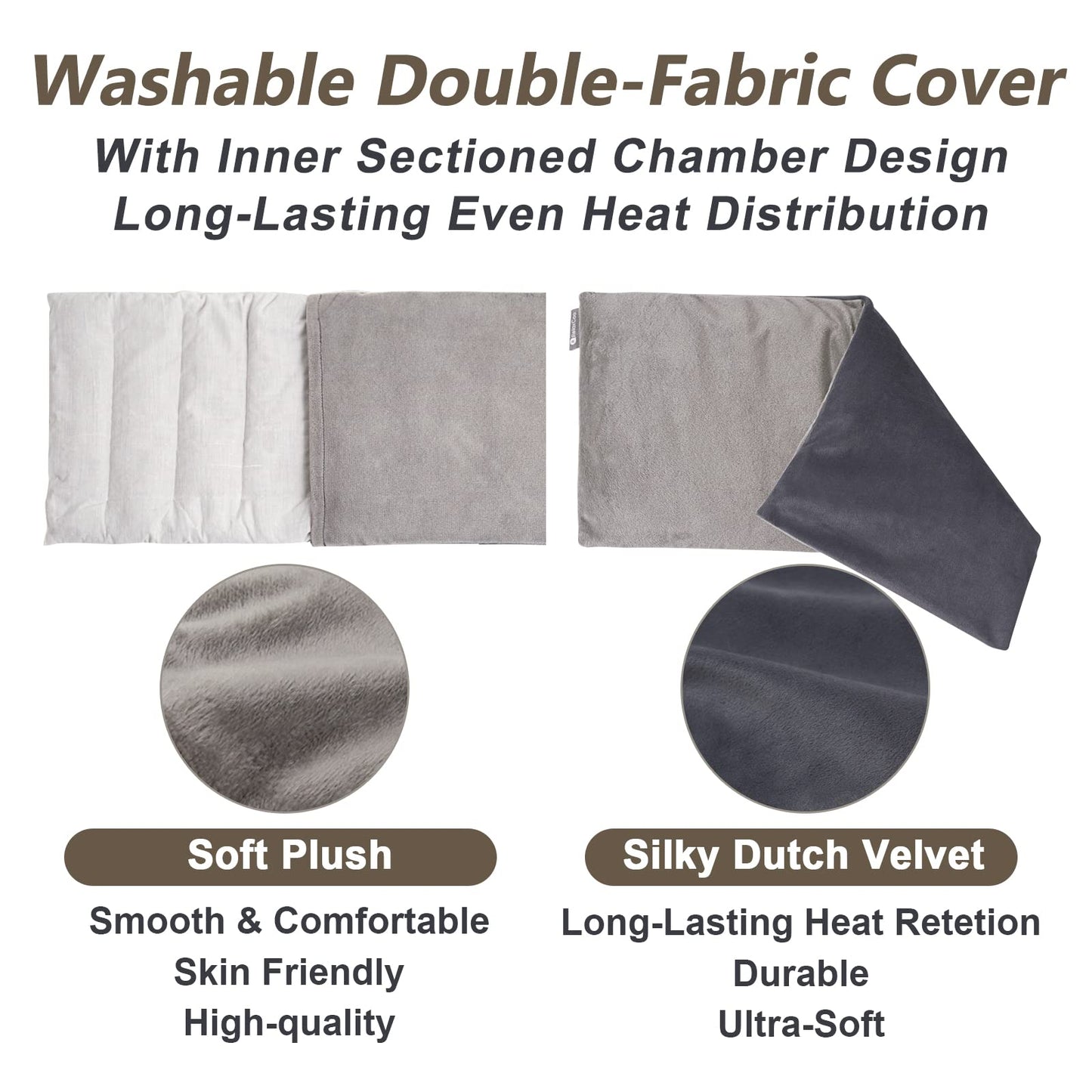 Microwavable Heating Pad Lavender Infused Therapy Pad by RelaxCoo