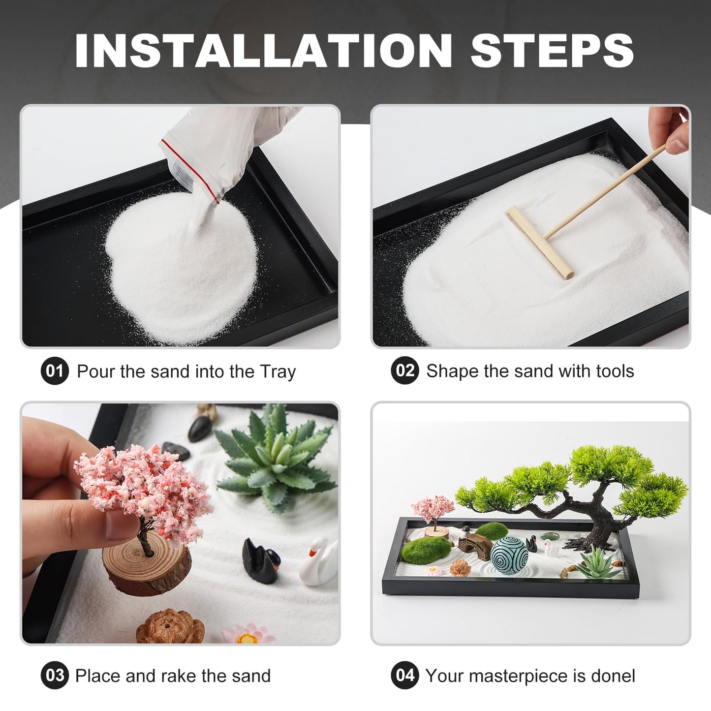 Zen Garden Kit for Desk by Thaibear