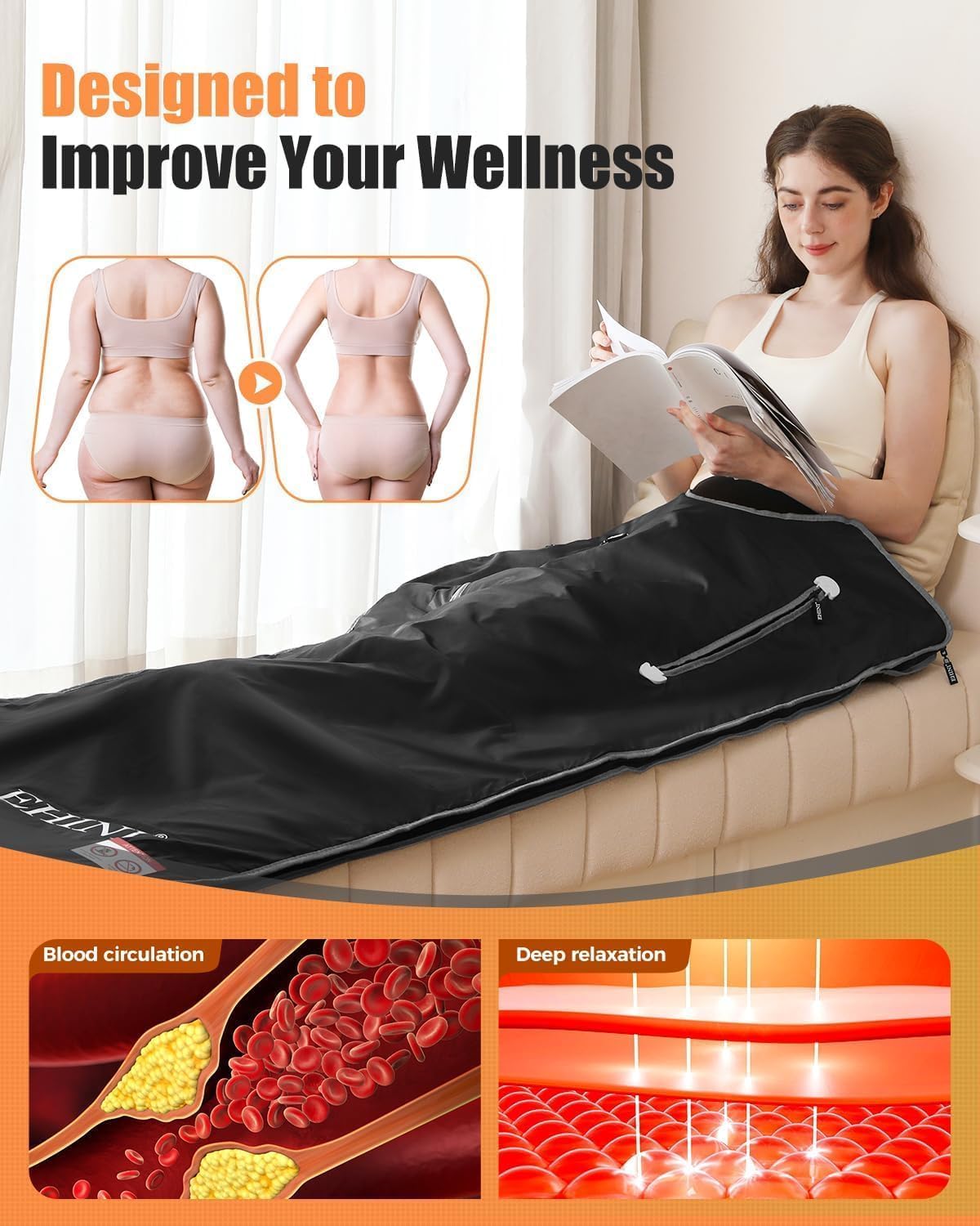 EHINI Infrared Sauna Blanket for Home Use