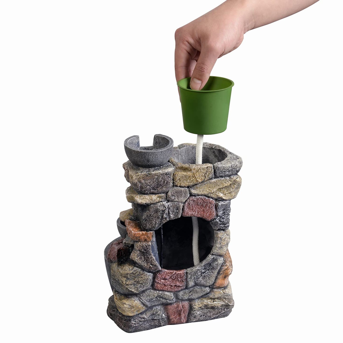 4 Bowl Indoor Fountain with Automatic Plant Watering by Haobos