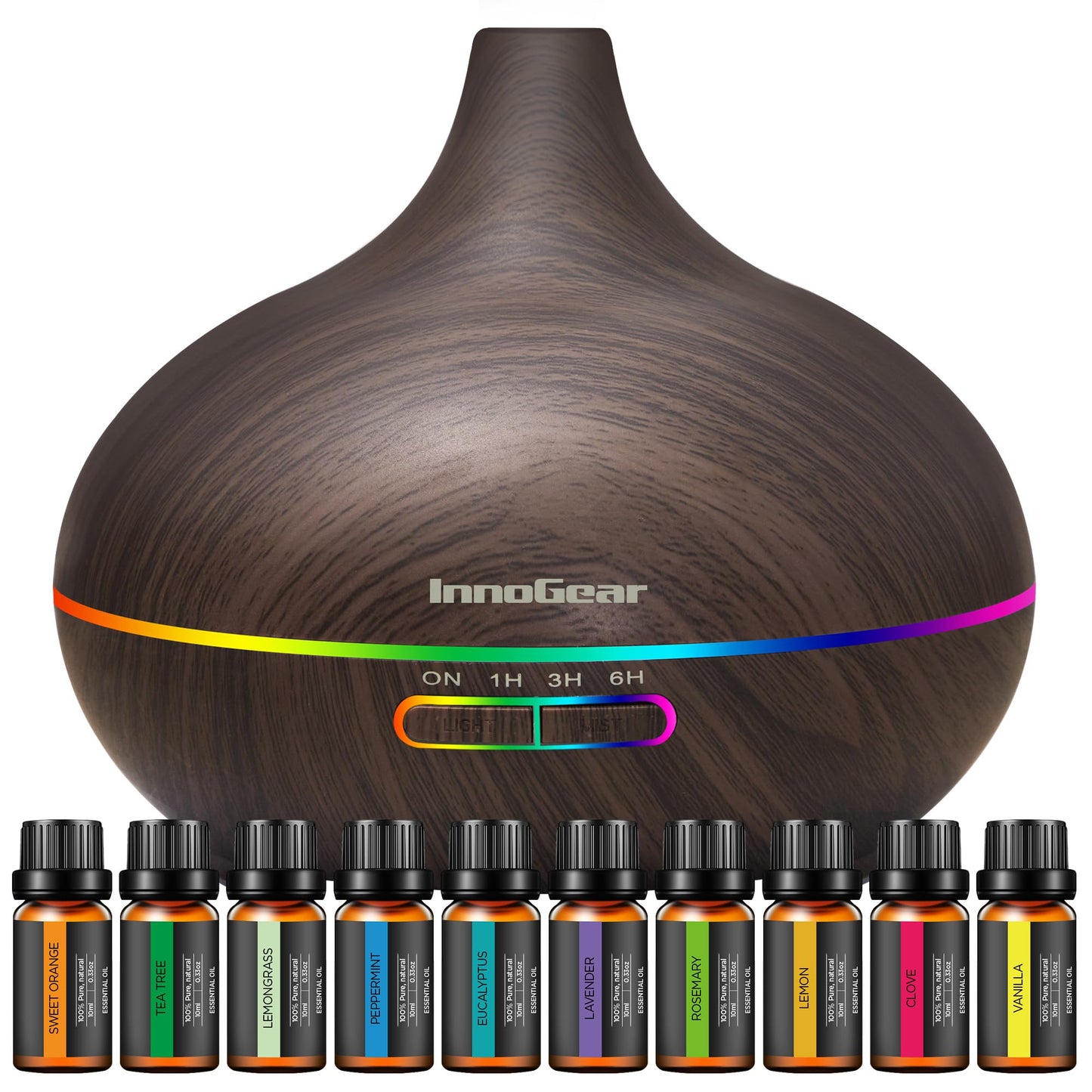 Aromatherapy Diffuser and Essential Oils Set by InnoGear