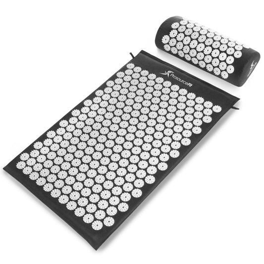 Acupressure Mat and Pillow Set Back and Neck Relaxation Mat by ProsourceFit