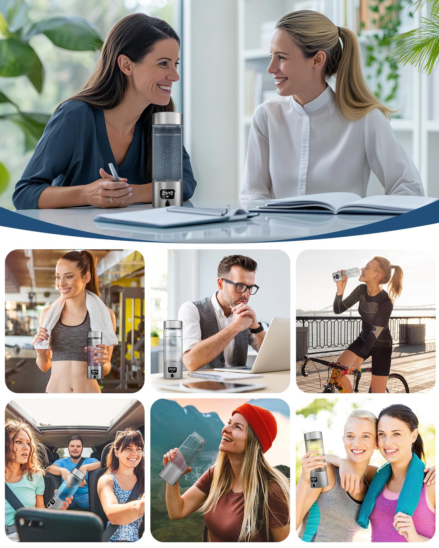 Asgool Portable Hydrogen Water Bottle