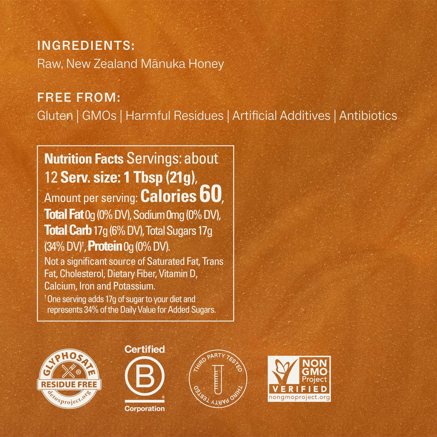 Manukora Raw Manuka Honey: Pure New Zealand, MGO 50+, Smooth & Natural (250g)